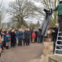 The unveiling in Bury St Edmunds