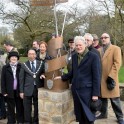 Prof. David Carpenter unveiled the monument